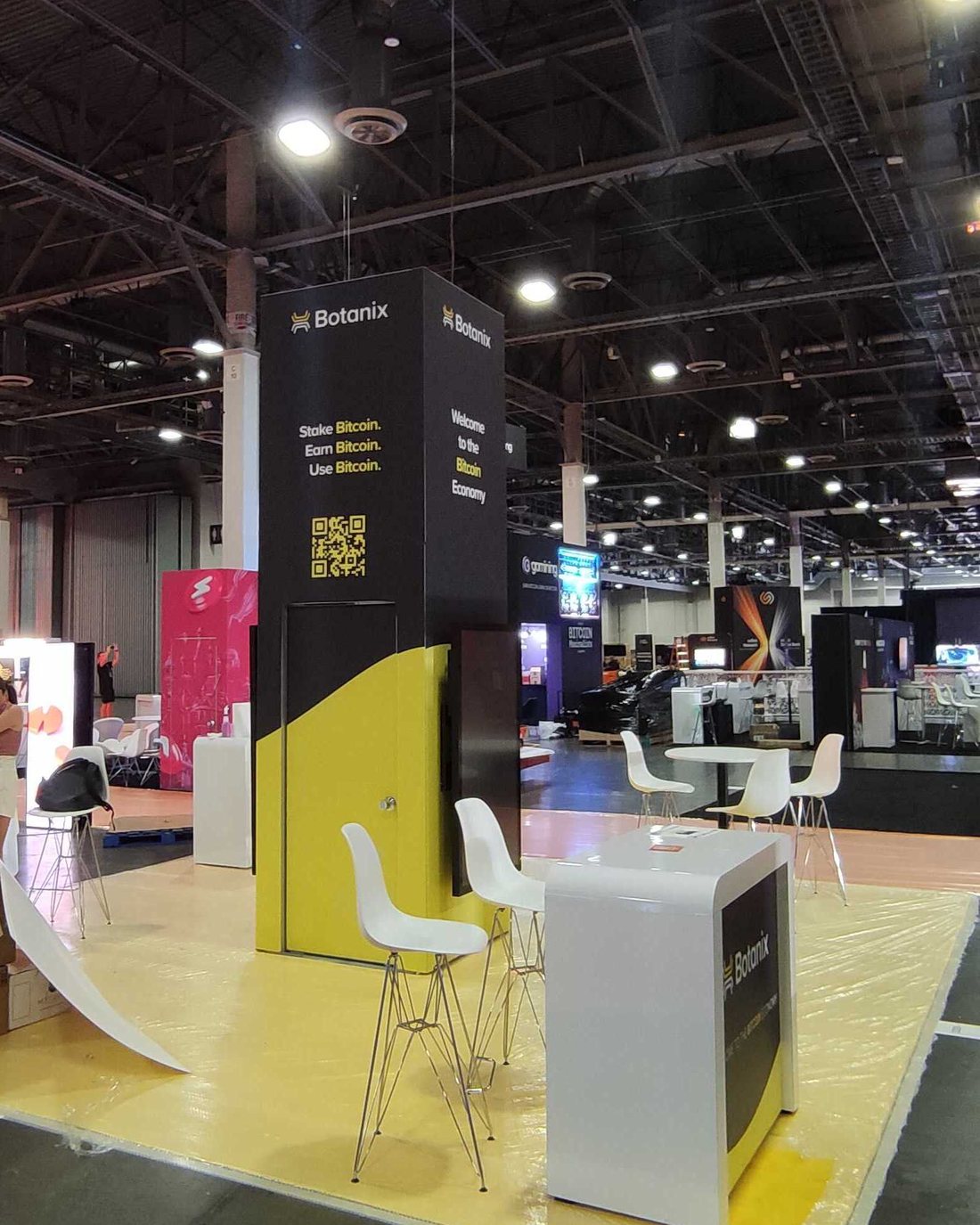 Botanix booth on the Bitcoin 2025 conference floor in Las Vegas